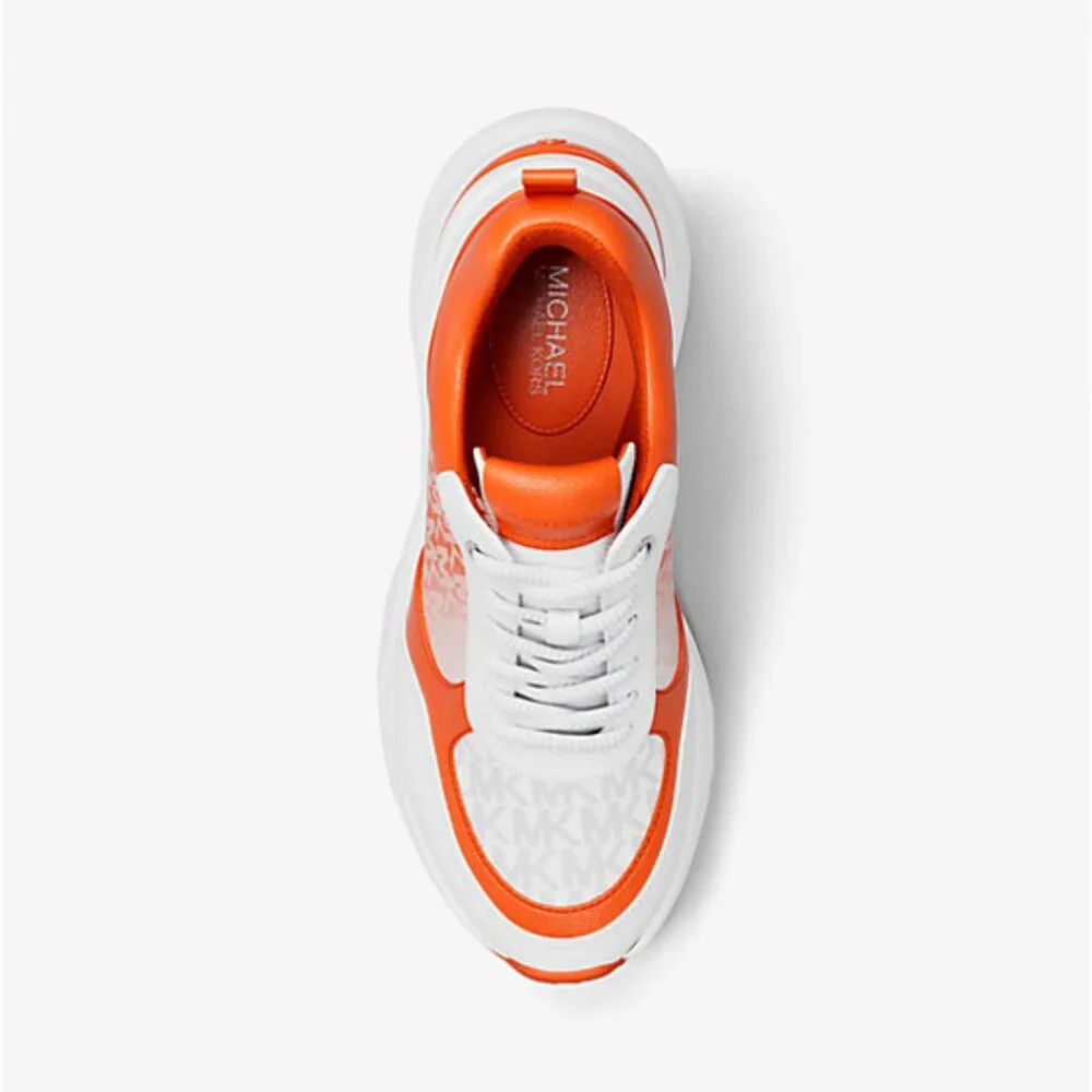 Michael Kors Katrina Wedge Trainer Ombre Sneakers - Picture 5 of 6